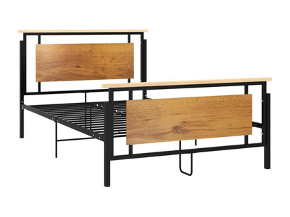 Cadre de lit en métal, 120 x 200 cm, noir