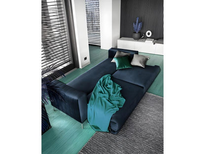 Canapé en tissu, bleu