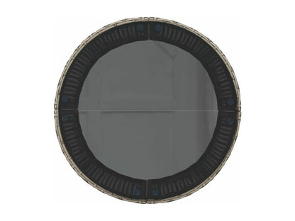 Canapé en résine tressée grise