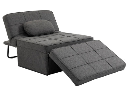 Fauteuil d'appoint en métal gris