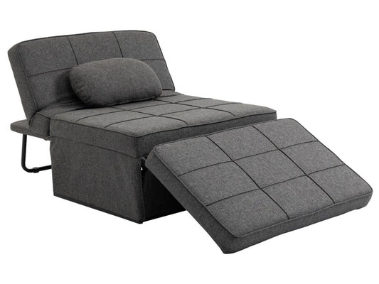 Fauteuil d'appoint en métal gris