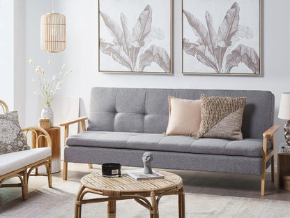 Canapé en tissu gris