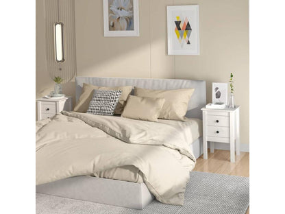 Ensemble de 2 pièces en bois de pin, 40 x 35 x 61,5 cm, blanc