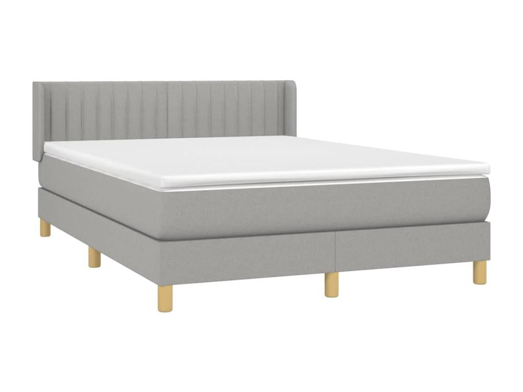 Matelas en tissu, 140 x 190 cm, gris