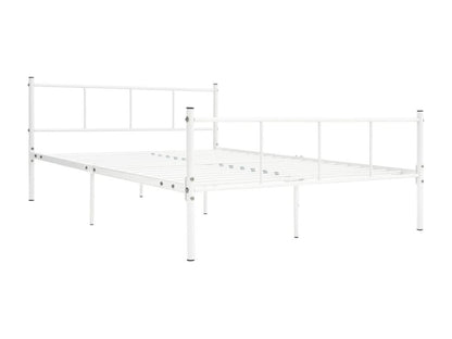 Cadre de lit en métal, 120 x 200 cm, blanc