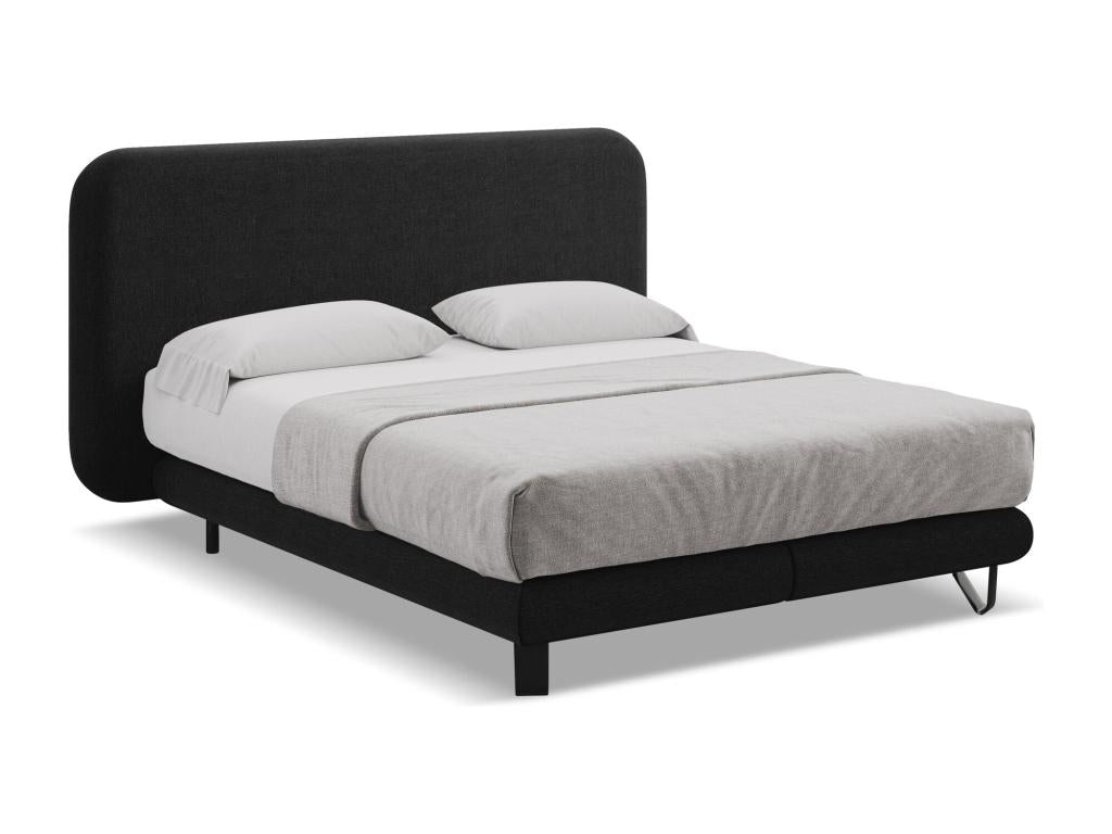 Matelas en tissu, 180 x 200 cm, noir