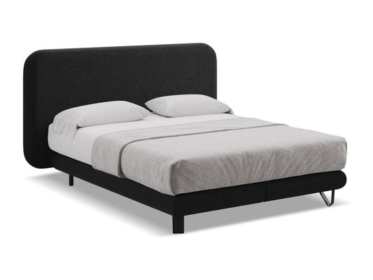 Matelas en tissu, 180 x 200 cm, noir