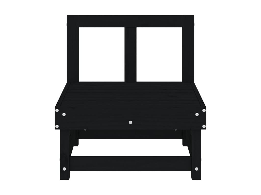 Produit en bois de pin en 2 pièces, noir