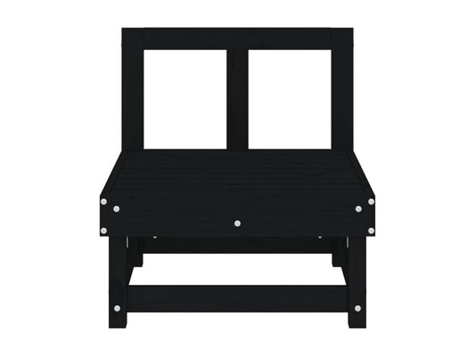 Produit en bois de pin en 2 pièces, noir