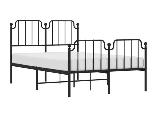 Matelas en métal, 120 x 200 cm, noir