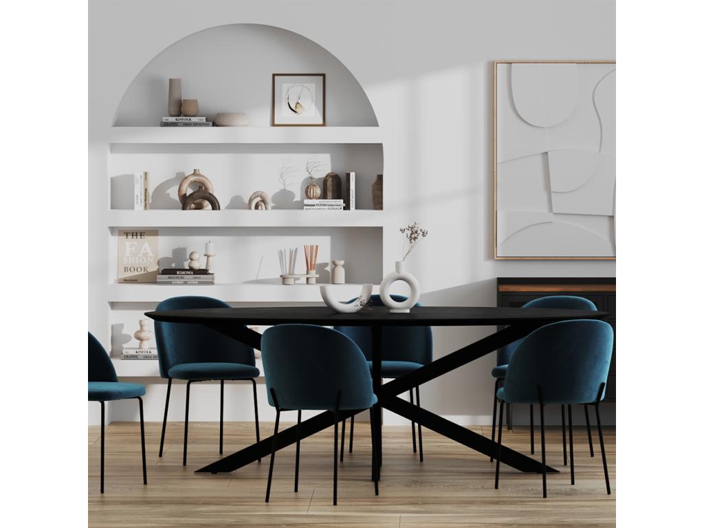 Produit en velours, bleu