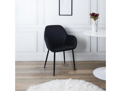 Fauteuil d'appoint en velours noir