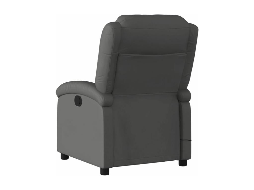 Fauteuil d'appoint en cuir gris