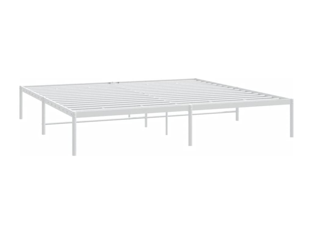 Matelas en métal, 193 x 203 cm, blanc
