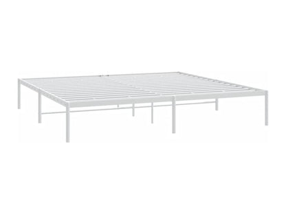 Matelas en métal, 193 x 203 cm, blanc