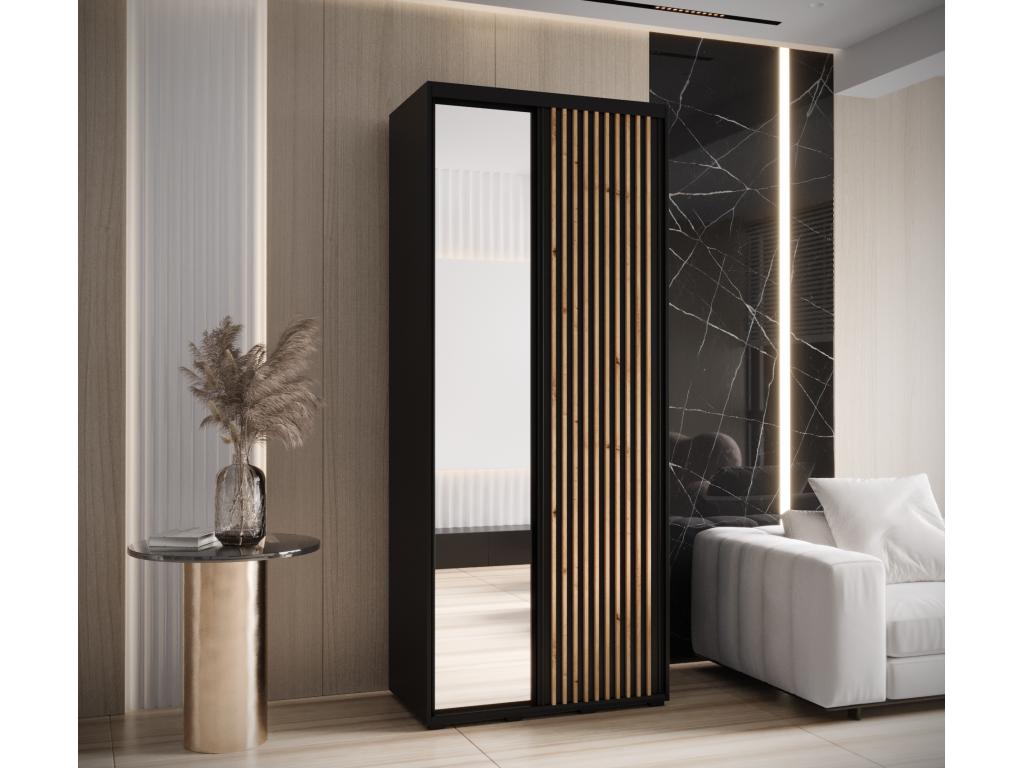 Armoire 2 portes, noire