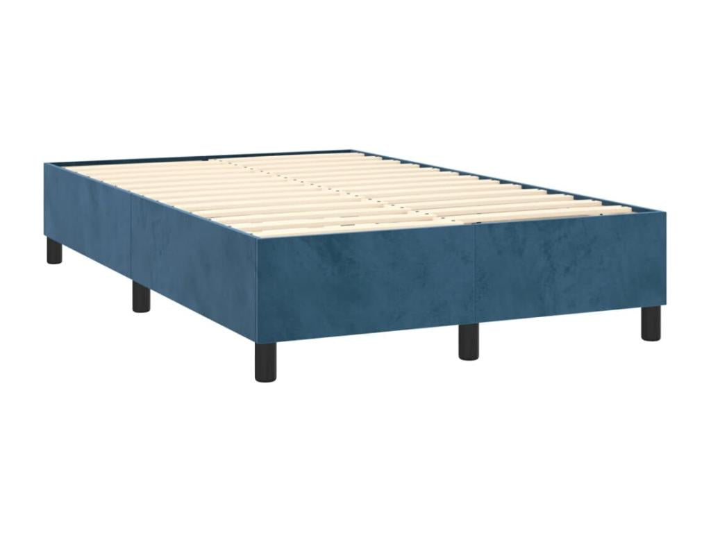 Matelas en velours, 120 x 200 cm, bleu