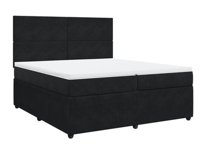 Matelas en velours, 200 x 200 cm, noir