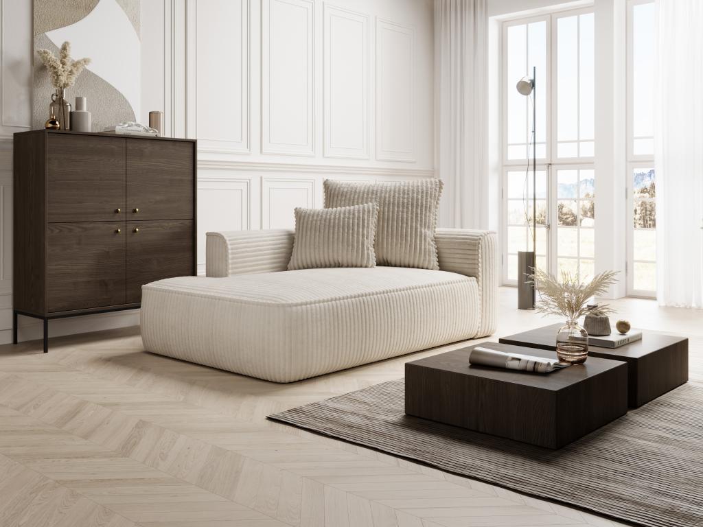 Produit en velours, beige