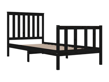 Matelas en bois massif, noir