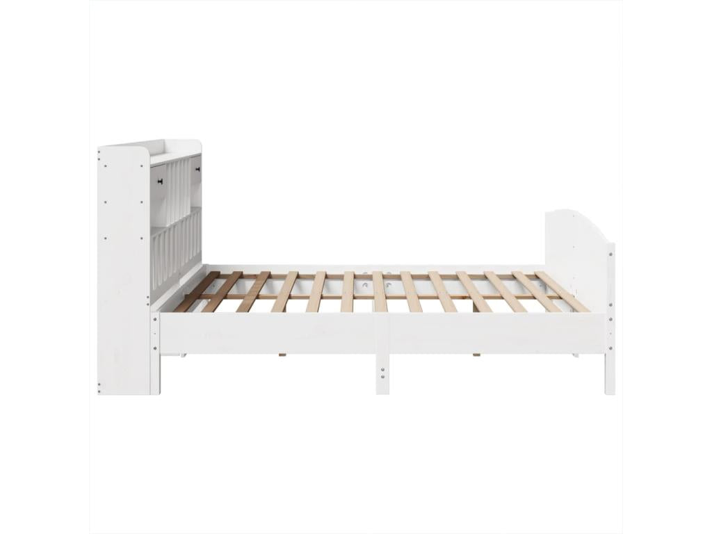 Matelas en bois de pin, 180 x 200 cm, blanc