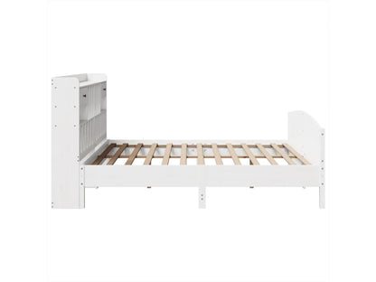 Matelas en bois de pin, 180 x 200 cm, blanc