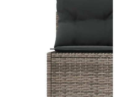 Canapé en résine tressée grise