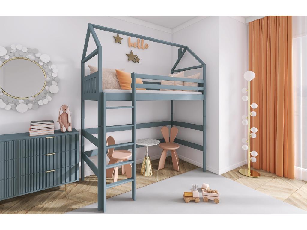 Cadre de lit, 590 x 200 cm, gris