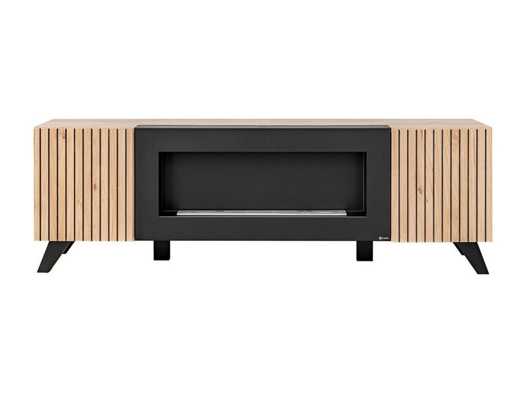 Meuble TV en chêne, marron