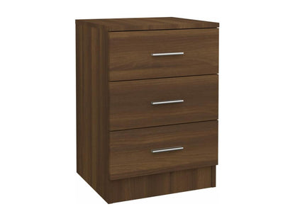 Ensemble de 2 pièces en bois d'ingénierie, 38 x 35 x 56 cm, marron