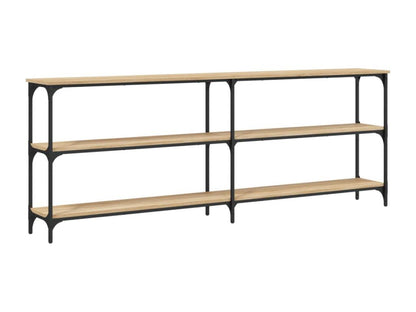 Table en bois composite, 200 x 29 x 75 cm, marron