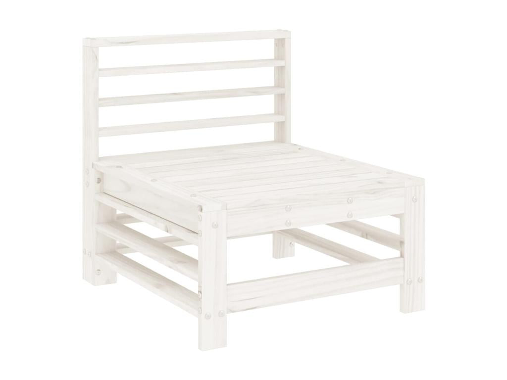 Ensemble de mobilier de jardin 8 pièces en pin blanc