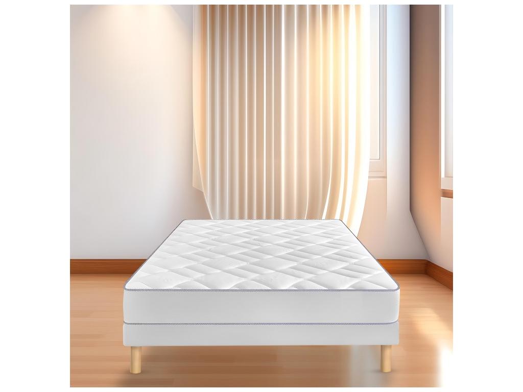 Sommier en tissu, 140 x 190 cm, blanc