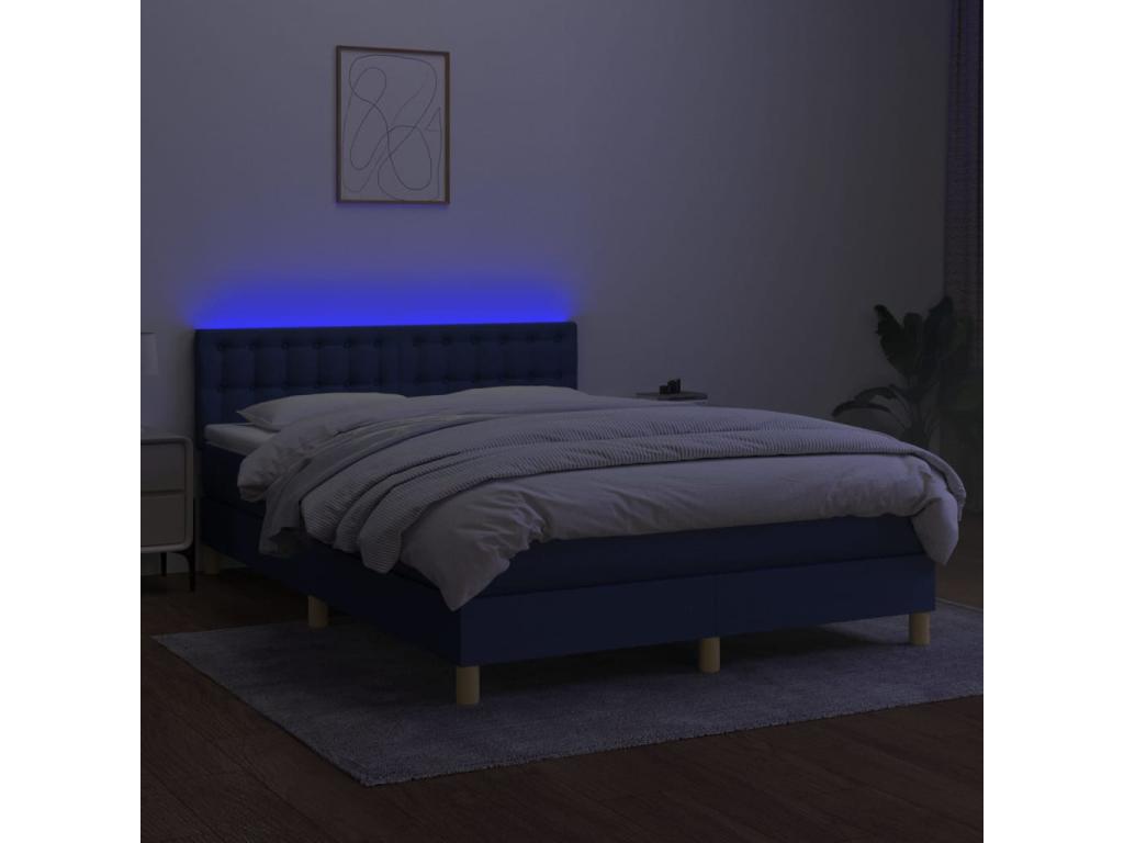Matelas en tissu, 140 x 190 cm, blanc