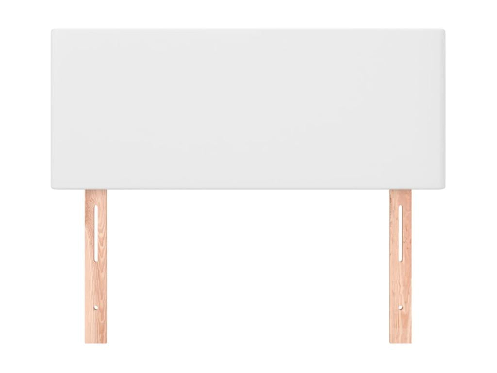 Cadre de lit en similicuir, 90 x 5 x 78 cm, blanc