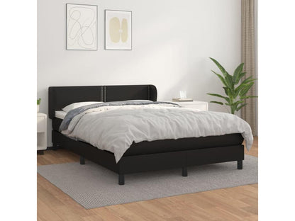 Matelas en similicuir, 140 x 200 cm, noir