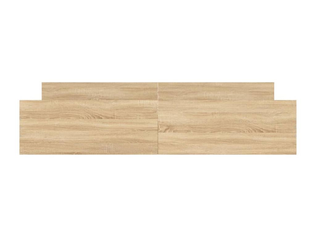 Cadre de lit en chêne clair, 200 x 200 cm, teinte naturelle claire