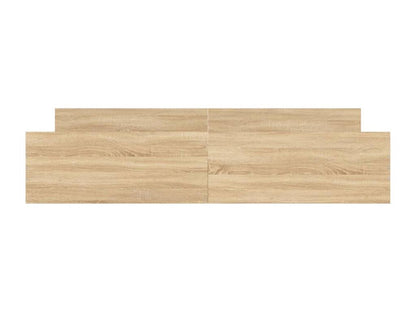 Cadre de lit en chêne clair, 200 x 200 cm, teinte naturelle claire