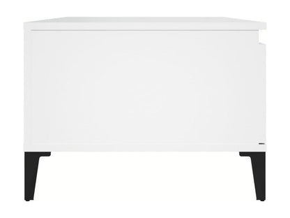 Table basse en bois composite, 90 x 50 x 36,5 cm, blanche