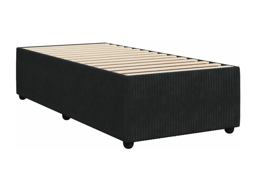 Matelas en velours, 100 x 200 cm, noir