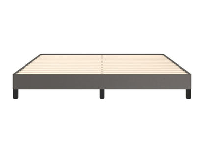 Cadre de lit en similicuir, 160 x 200 cm, gris