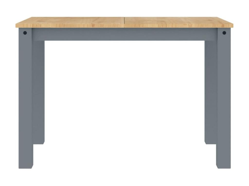 Table en bois massif, 117 x 60 x 75 cm, grise