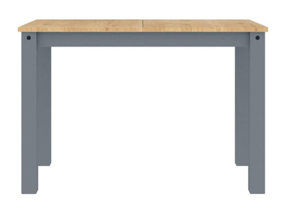 Table en bois massif, 117 x 60 x 75 cm, grise