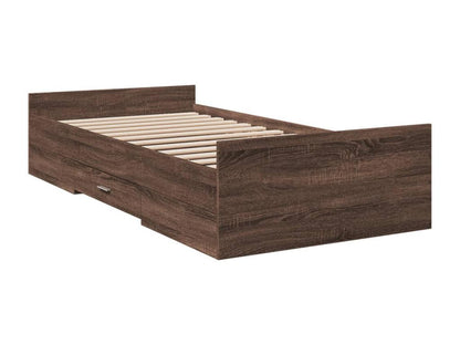 Matelas en bois de chêne, 75 x 190 cm, marron