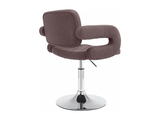 Fauteuil d'appoint en métal, marron