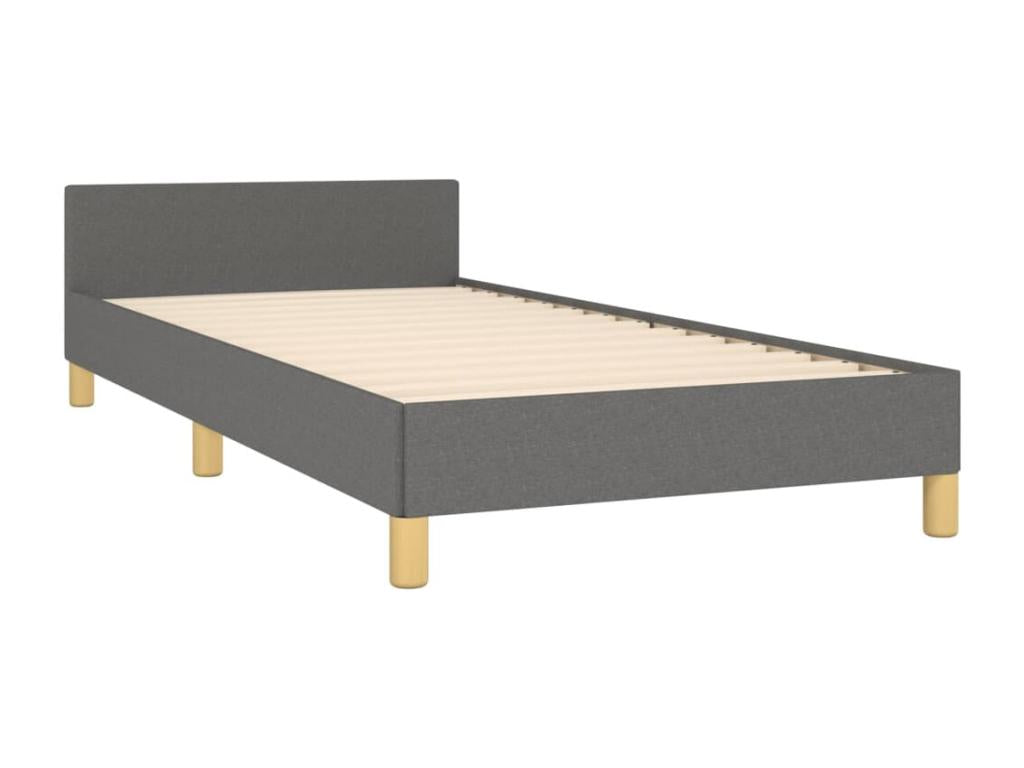 Matelas en tissu, 80 x 200 cm, gris