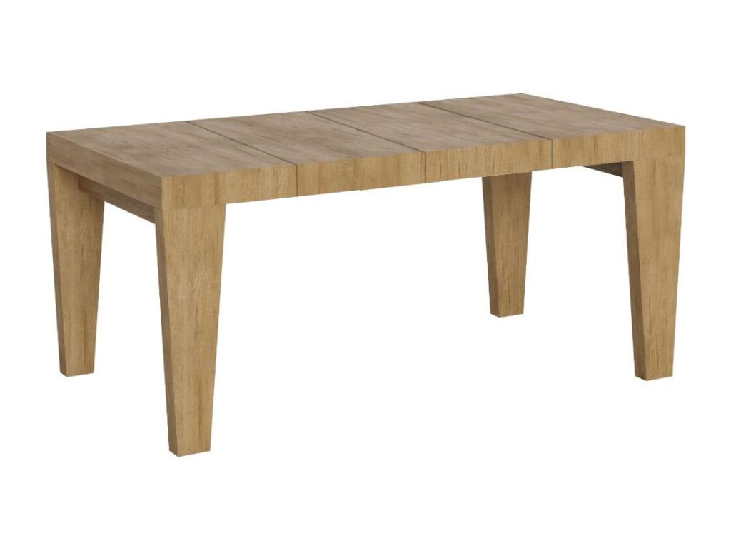 Table en chêne, 90 x 120 cm, marron