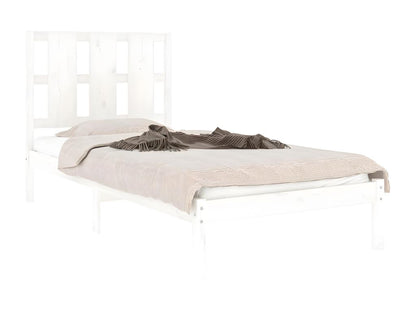 Matelas en bois massif, 75 x 190 cm, blanc