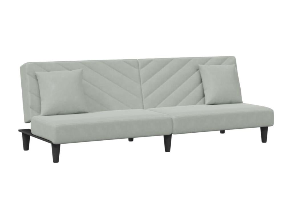 Ensemble de 2 pièces en velours gris