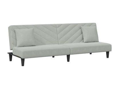 Ensemble de 2 pièces en velours gris